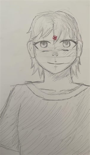 Following drawing trends! #trend #handrawn #anime #art