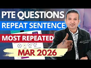 Must Practice! PTE Repeat Sentence Questions - Mar 2026 | Edutrainex PTE