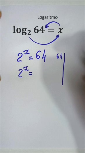 Logaritmo - Resolução de um exercício básico de logaritmo #matematica #matematicabasica #estudar #aprender | Matemática com FB
