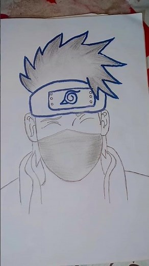 Easy Anime Drawing ||How to DrawKakashi Hatake ||Naruto DrawingTutorial for beginners