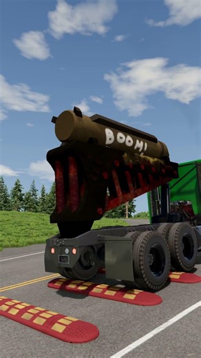 BeamNG.drive Truck and Cars vs Speed Bump Eps594