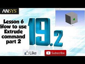 Ansys workbench tutorial | how to use extrude command part 2 | lesson 6.