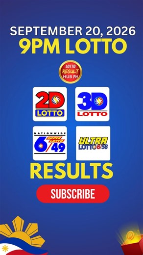 Recap: 9PM Lotto Result Today September 20, 2026 PCSO | Third Draw