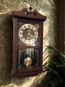 Vintage Centurion 35 Day Wall Clock, Key-wind Pendulum Chime, Wood Case, Made in Korea Regulator, Vintage Decor - Etsy