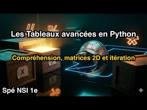 Maîtriser les tableaux avancées 'en Python
