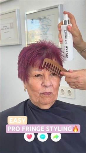 EASY PRO FRINGE STYLING: Complete Tutorial Linked Below! 🔥🔥🔥