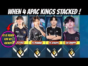 FS Primmie, Fs Foxz, FS Snappy & FS Jitboy Stacked in Same Team Against Radiants in Ranked