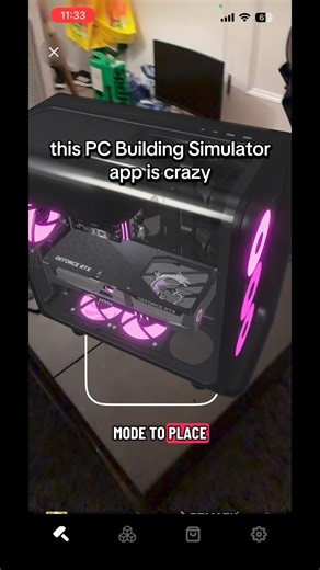 this pc building simulator app is crazy #pcbuilding #pcgaming #free #tech #techtips
