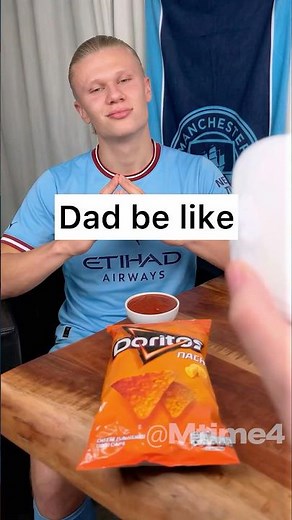 Haaland Dad vs Ronaldo Mom… Over Doritos 😂 #shorts #doritos #funny