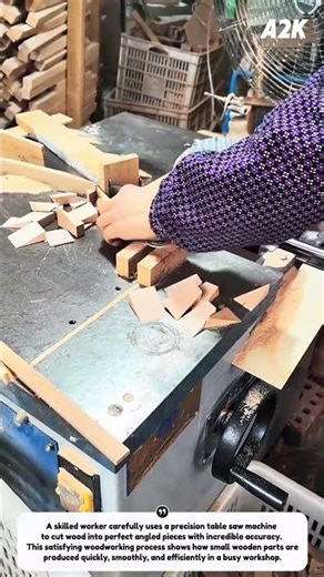 EXTREME Wood Cutting Machine Skills! Satisfying Precision Table Saw Cuts