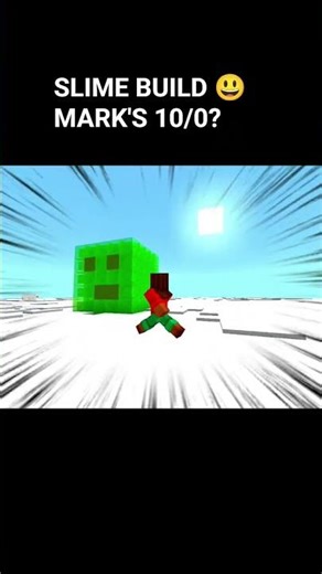 slime block😀slime build😃shorts#minecraft