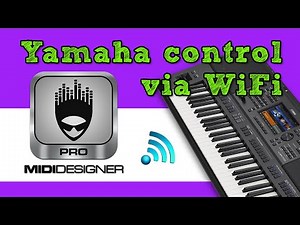 WiFi control Yamaha arranger via iPad and MIDI designer app (Genos, Tyros, PSR)