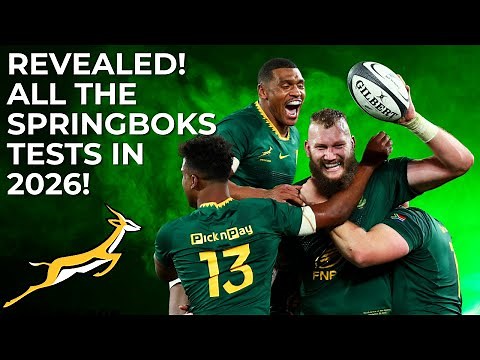 Springboks 2026 Fixtures Revealed! Plus A Brand New Competition!