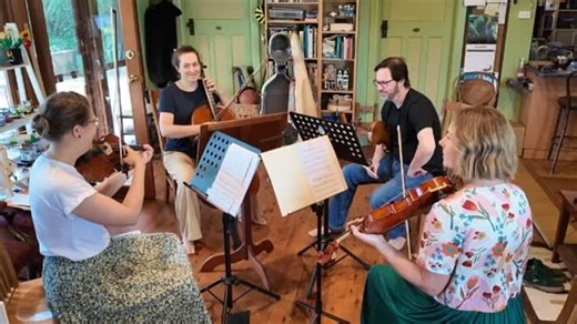 A little snippet of some cheeky Villa-Lobos that you will hear at our performance of 'Reflections' in JUST TWO WEEKS! Two performances only - get your tickets via our link in bio today! #moodemeremusic #moodemeremagic #stringquartet #alburywodongasurrounds #villalobos | Moodemere Quartet