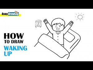 How to Draw Kid Waking Up