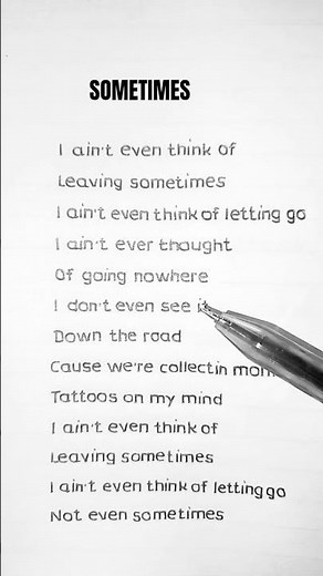 Sometimes - Ariana Grande (Lyrics)