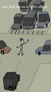 my first day as a traffic office😁😁👮‍♂️#short #fyp #funny | Rico Animation