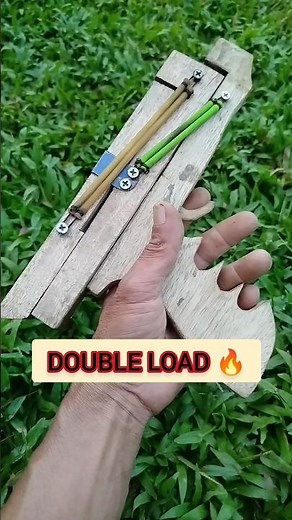 SIY Double-Load Slingshot Gun | Match-Firing Wooden Matchstick Build #matchstickgun #toygun