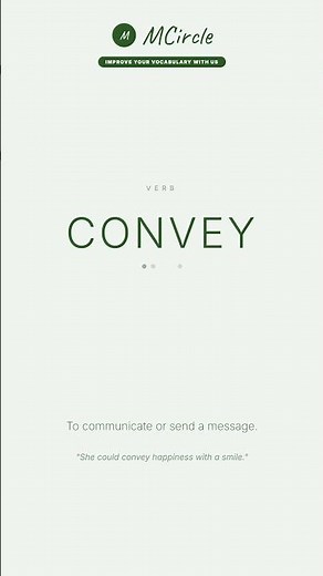 Learn English: What is Convey? | Vocabulary Shorts