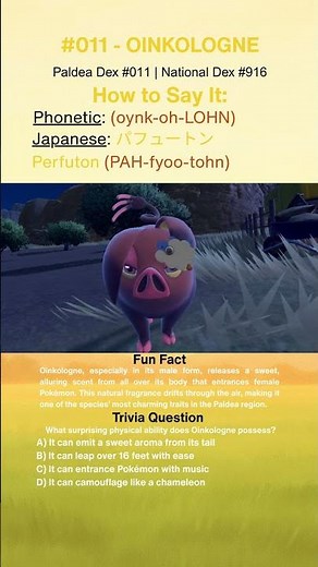 Meet Oinkologne — Paldea’s Alluring Pig Pokémon 🐷 #pokemon #shorts