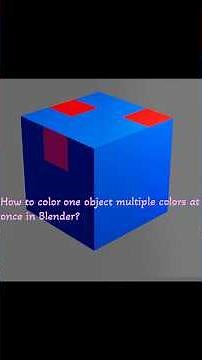 How to color one object with different colors in blender? #blender