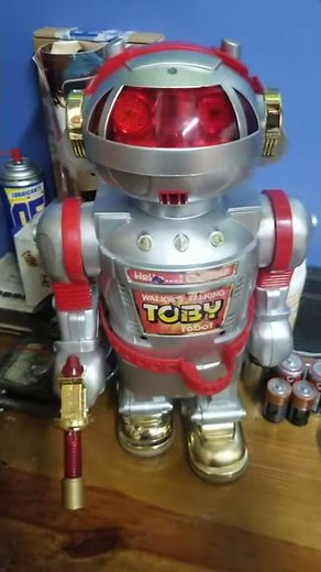 New Bright Toby the walking talking robot, 1986