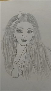 cute girl sketch human 😍❤️✨ #music #song #drawingstyles #viral #love #art #reels #drawingtechniques