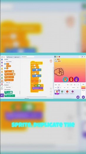 Making a working Rock Paper Scissors game in Scratch #gamedev #tutorial