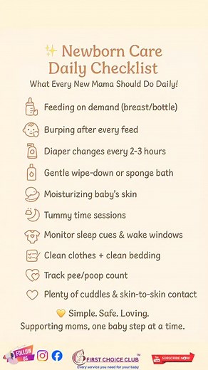 3.2K views · 238 reactions | ✨ Newborn Care Daily Checklist — What...
