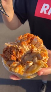 3.8K views · 2.7K reactions | FURY Loaded Mac‍ 3 cheese roux and Al dente pasta shells topped with mild cheddar, chopped halal tenders and Signature Honey B Make sure to stay tuned on our stories to see where we pop up and when we drop next 﫡 #foodporn #foodie #foodies #fresno #madera | FURY | Facebook