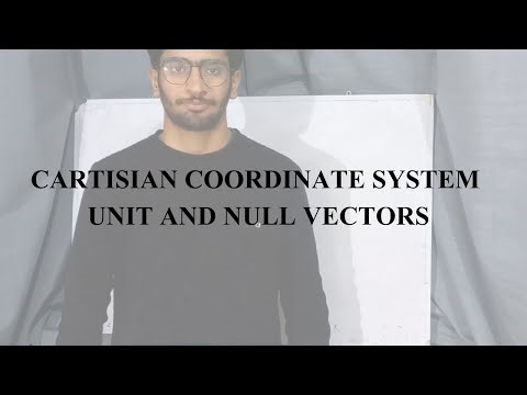 Cartisian Coordinate System | Unit and Null Vectors | Vectors