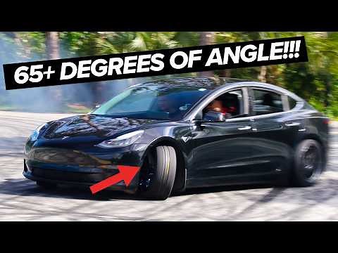 We built a Drift Tesla - and it’s WAY too GOOD!