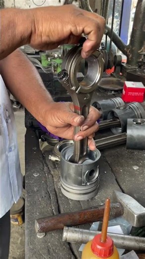 How To Connecting Rod Fitting of Piston Engine Repair Working #turboshaft #connectingrod