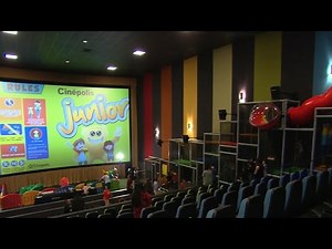 Movie theater offers playground for kids