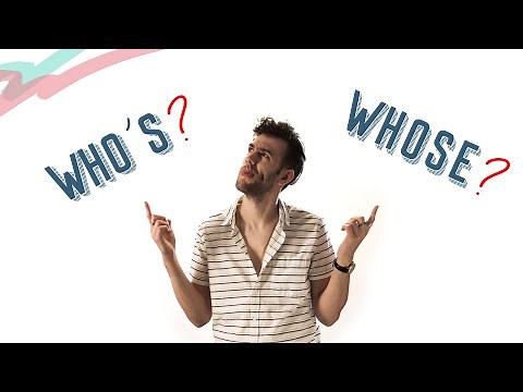WHO'S & WHOSE | English Lesson