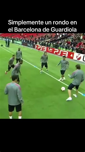 Rondo en el Barcelona de Guardiola