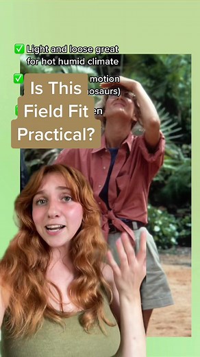 I just think its hilarious that I have all these pieces in my field wardrobe 😩❤️ I guess geologists and paleobotanists think alike in that way! #jurassicpark #fieldfit #elliesattler #jurassicworld #fieldscientist