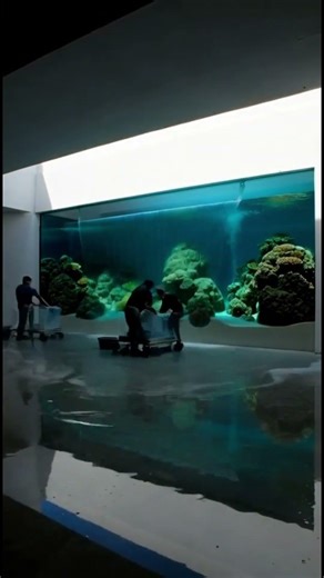 This Aquarium Took 50,000 Liters… Wait for the Final Glow 🐠✨