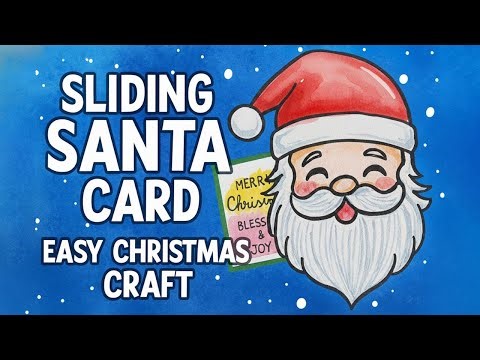 Sliding Santa Card 🎅 | Easy Christmas Craft 🎄 | DIY for Kids