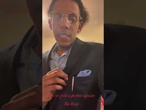 How To Fold A Pocket Square - The Rose 🌹