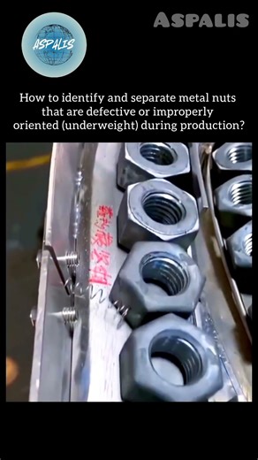 Smart Machine Instantly Detects & Removes Defective Metal Nuts #shorts