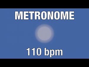 110 BPM Metronome | Audio + Visual