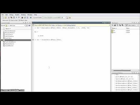 Secant Method in MatLab
