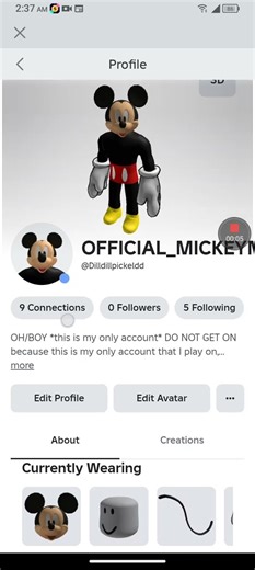 I've updated my Roblox Avatar