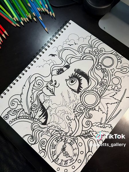 Hand-drawn Surreal Chaos: Find the Hidden G & 13