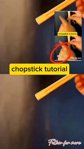 824 reactions · 171 shares | Chopstick tutorial #fyp #viral #everyoneシ゚ #fblifestyle #reelsvideoシ #reelsviralシ #fbreelsfypシ゚ #viralreels #fbreels #credittotherightfulownerofthisvideo #lifehacks #tutorial | Noracil Milano | Facebook
