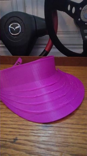 Purple TPU Sun Visor Timelapse #Shorts #3DPrinting #TPU #FlexiblePrint #summer
