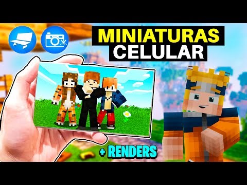 💎 Cómo Hacer MINIATURAS con RENDERS de MINECRAFT en Celular ✅ (Gratis)