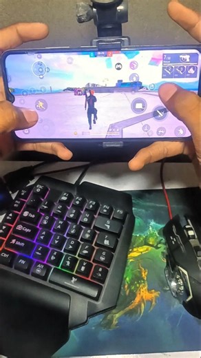 Free Fire Keyboard Mouse Gaming Setup ⌨️🖱️📲#freefire #shorts #gaming #moowiigaming