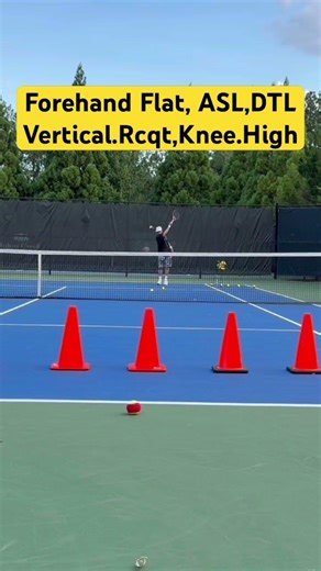 PreBeginner, DS0, Forehand Flat, Vertical Racquet, Knee High, @A2,ASL,DTL, Regular Motion